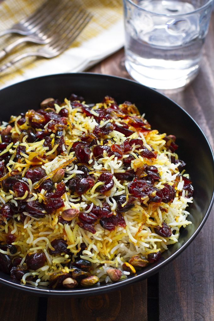 Persian Cranberry Rice Pilaf