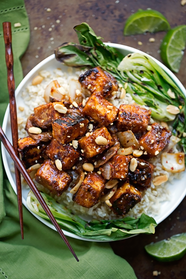 Spicy Peanut Tofu Stir Fry