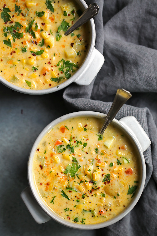 Fresh Corn Zucchini Chowder