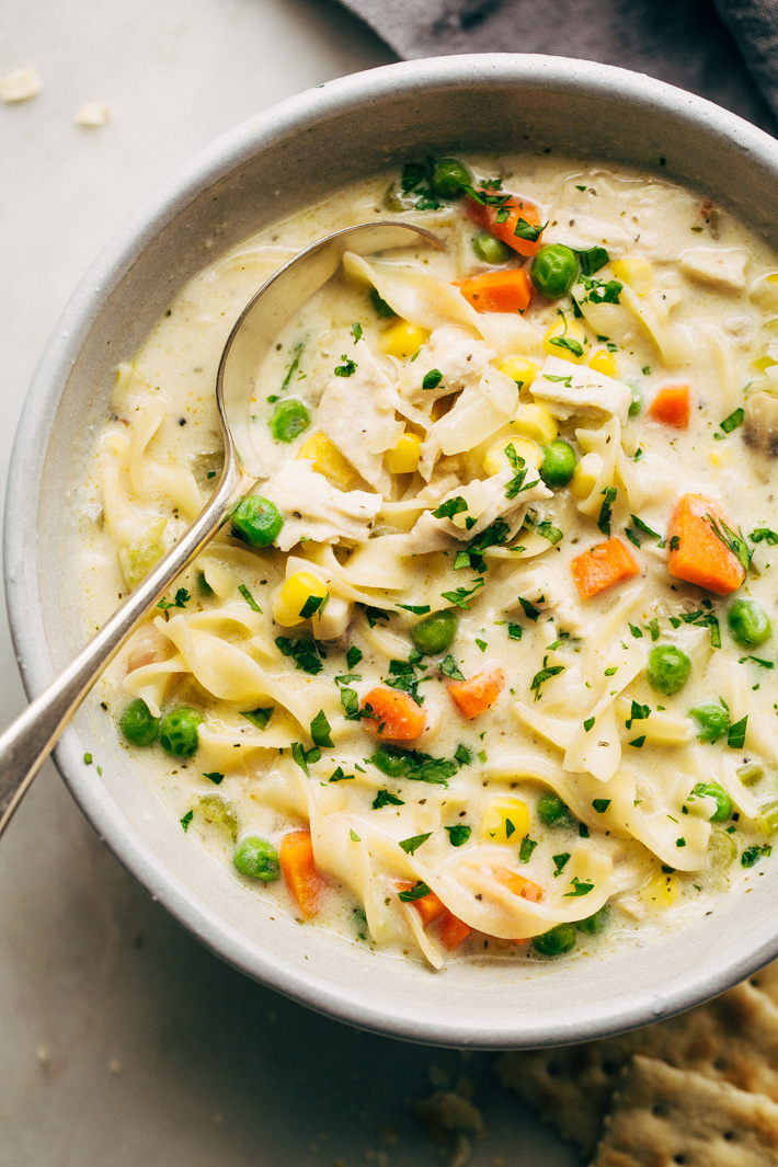 Creamy Cozy Chicken Pot Pie Soup