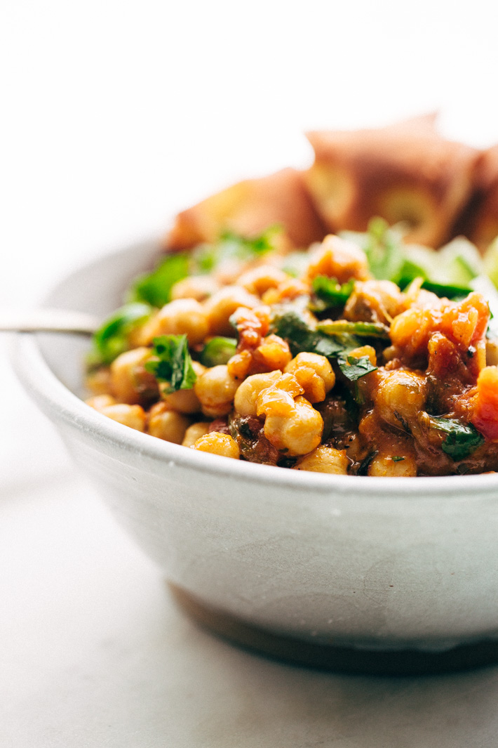 Weeknight Chana Masala Rice Bowls