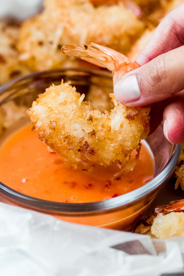 Crispy Coconut Shrimp (Air Fryer + Fried)