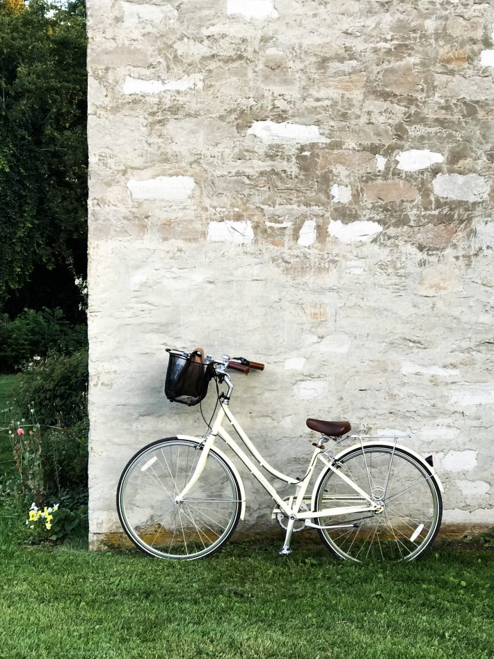 Bike leaning against a wall