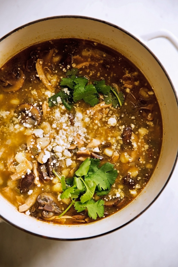 Hearty Chicken Posole Verde